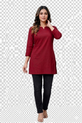 Red short kurta
